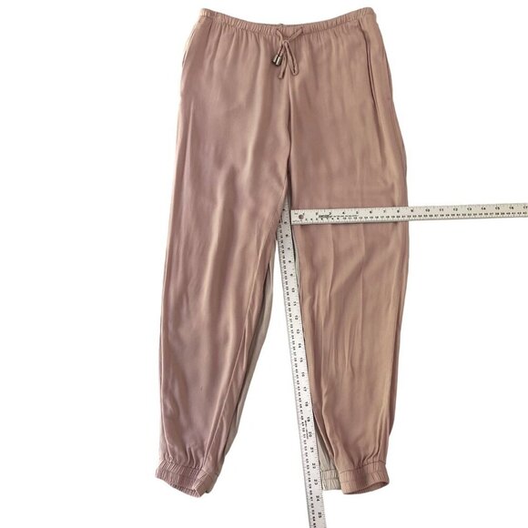 H&M Women's Jogger Pants 2 pairs bundle Lightweight  Beige & Pink Size 4 elastic - Picture 6 of 8